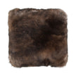 Toscana Lamb Cushion | Long Wool | Doublesided Dark Brown