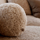 Angelite Cushion | Ø25 cm | Ø30 cm | Ø35 cm | Short Wool Black