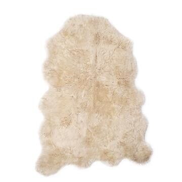 Long Wool Sheepskin Rug 104x150 cm