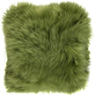 Long-Wool Sheepskin Cushion | 35x35 cm Treetop