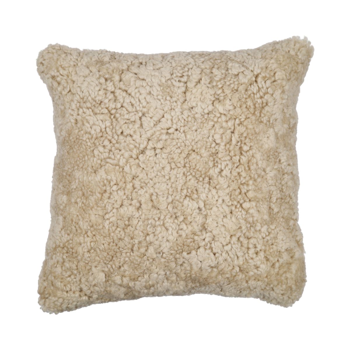 Sheepskin Cushion | Short Wool | New Zealand | 40x40 cm Moon Light