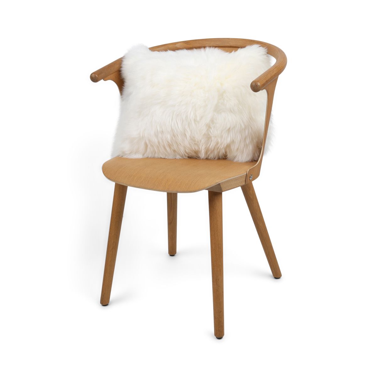Sheepskin Cushion | Long Wool | New Zealand | 35x45 cm Ivory
