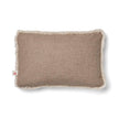 Short Wool Sheepskin Cushion | Two-sided |52x52 cm  | 34x52 cm  Beige/Pearl