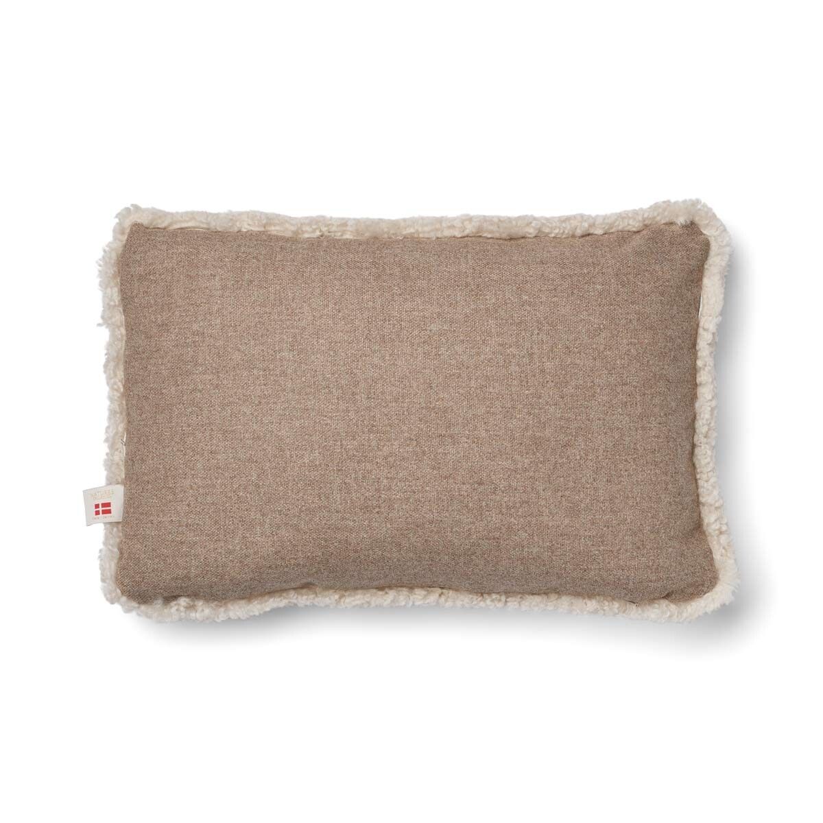 Short Wool Sheepskin Cushion Two sided 52x52 cm 34x52 cm