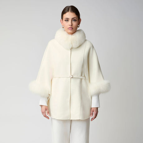 Lorraine Poncho Beige