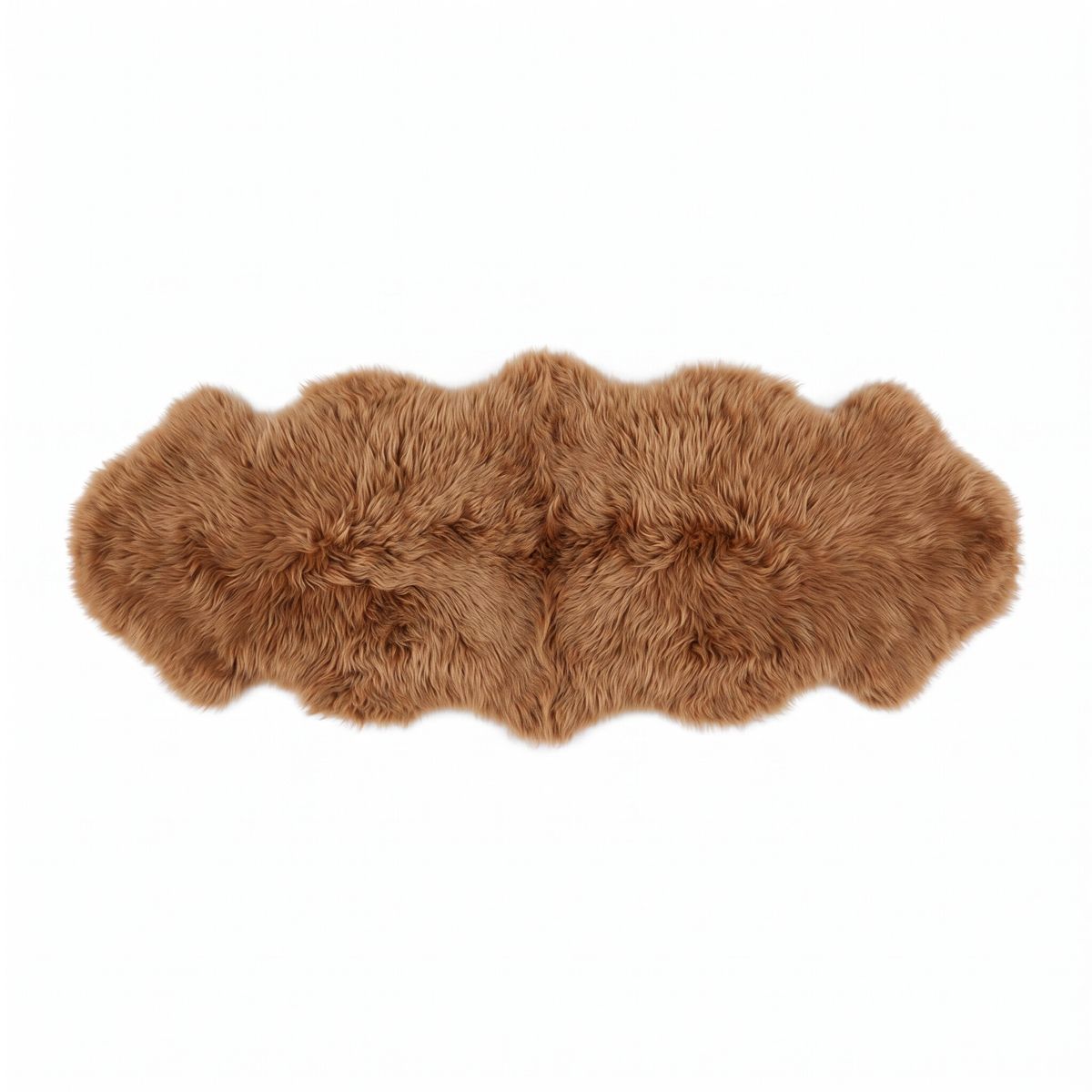 Fellvang Double Lambskin | Long Wool | New Zealand | 160x60 cm Toffee