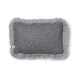 Long Wool Sheepskin Cushion | 52x52 cm | 34x52 cm Stone/Light Grey