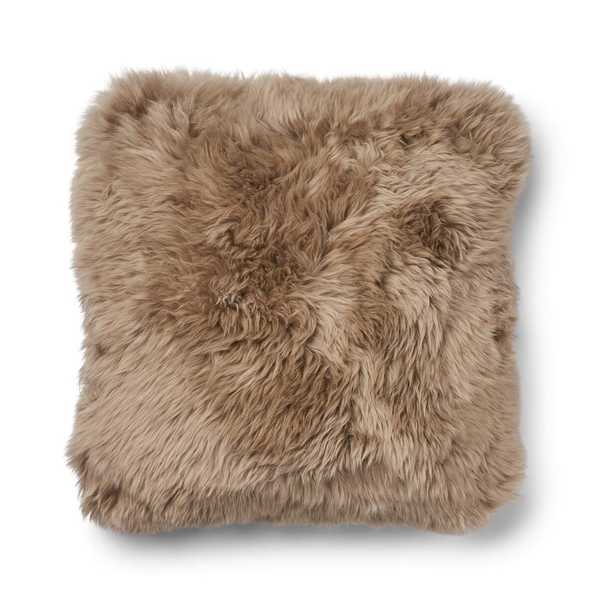 Long Wool Sheepskin Cushion | 52x52 cm | 34x52 cm Beige/Taupe