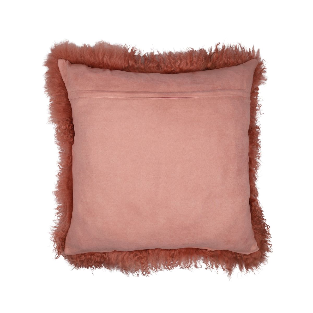 Sheepskin Cushion | Tibet | 50x50 cm Old Rose