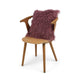 Sheepskin Cushion | Tibet | 50x50 cm Grape Purple