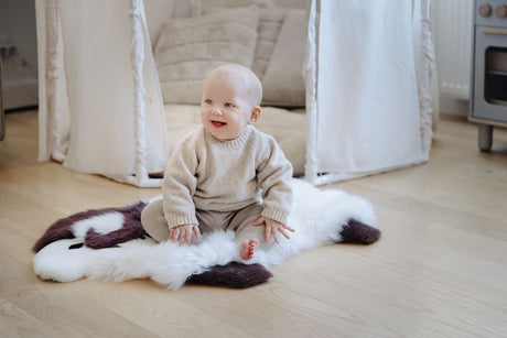 Cute Sheep Rug | New Zealand | 35x48 cm  Ivory