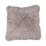 Alpaca Cushion | Doublesided | Short Wool Light Grey