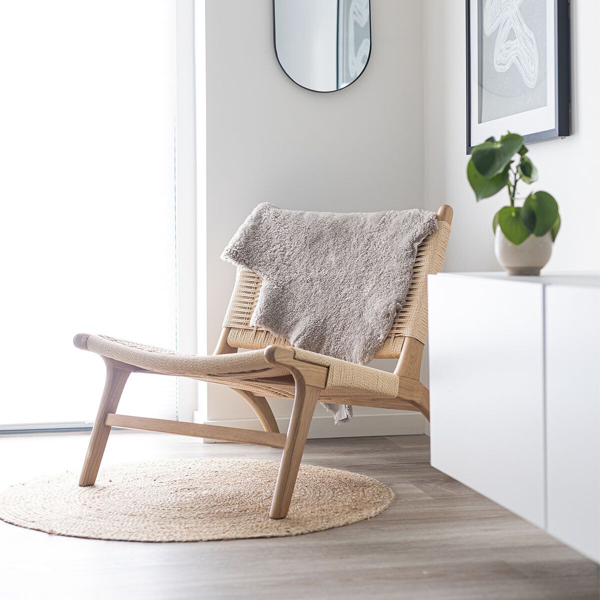 Merino Sheepskin | Short Wool | approx. 90x60 cm Ivory