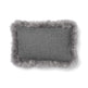 Wool Cushion | Long Wool trim  | 52x52 cm |34x52 cm