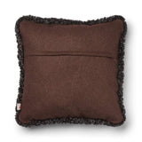 Short-Wool Sheepskin Cushion | SW trim | 52x52 cm Brown/Cappuccino