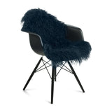 Curly Sheepskin | Tibetan | 85x50 cm Navy