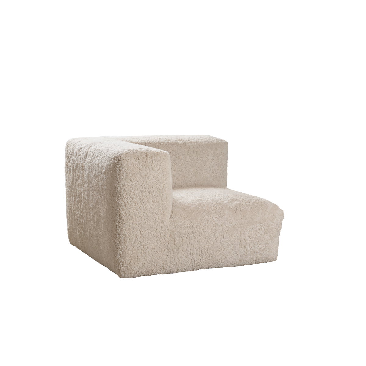 Julian Modular Sofa | Corner, Middle and End Section | New Zealand Curly Pearl
