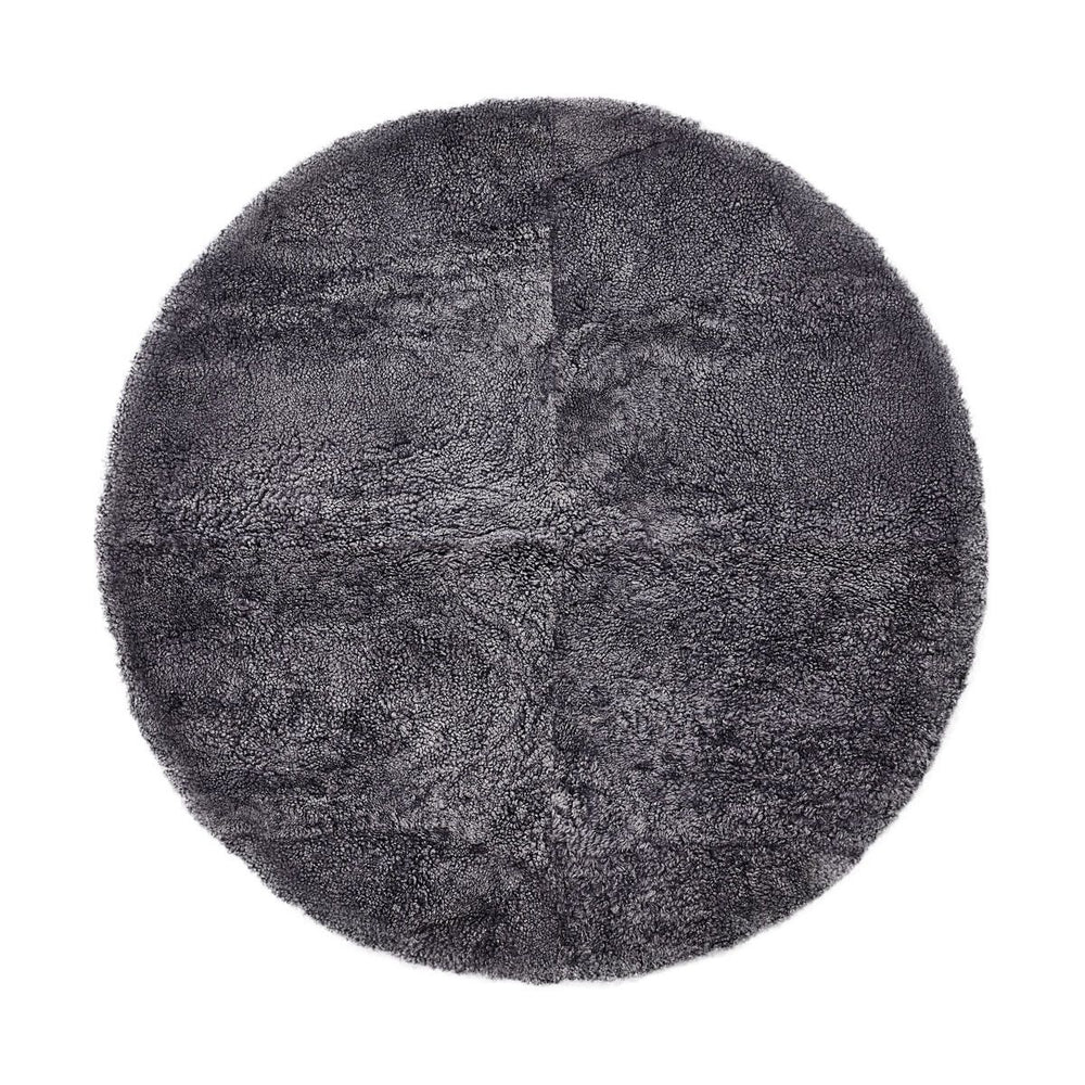 Example: Short Wool Curly Sheepskin Design Rug D140 cm