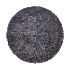 Example: Short Wool Curly Sheepskin Design Rug D140 cm