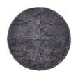 Long Wool Sheepskin Design Rug | Ø140 cm