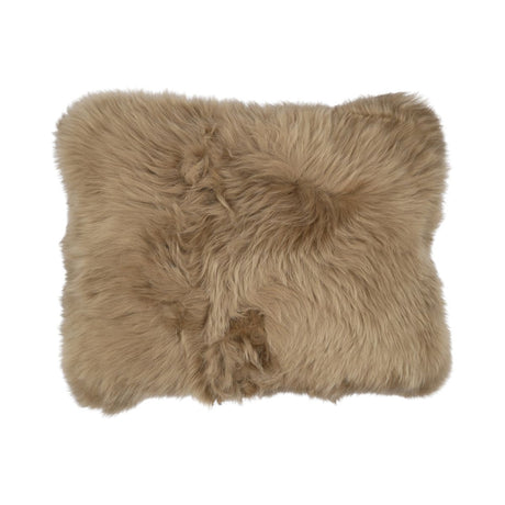 Sheepskin Cushion | Long Wool | New Zealand | 35x45 cm Taupe