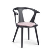 Short Wool Sheepskin Seat Cover | Ø38 cm Coral Silver Pink