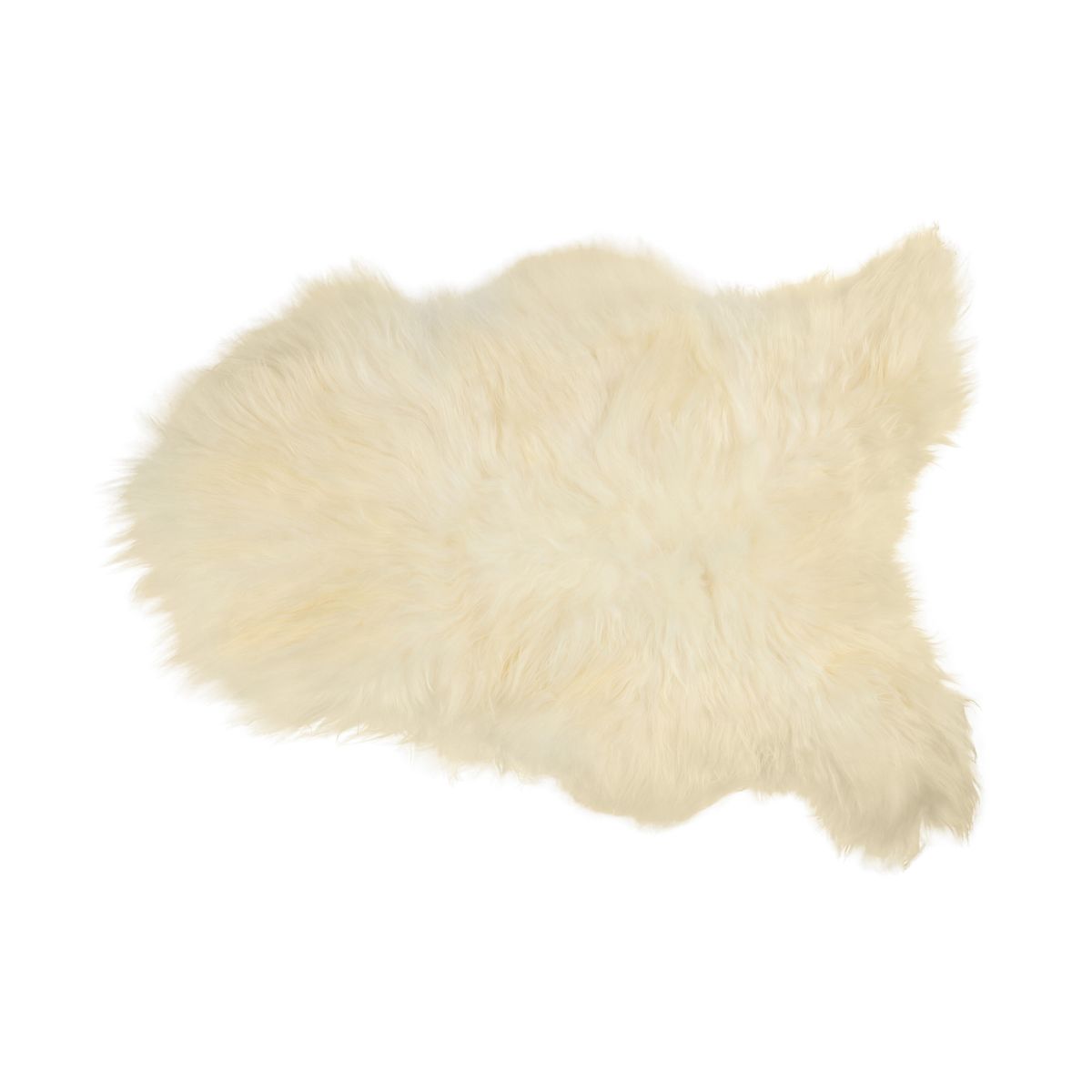 Icelandic Sheepskin | Long Wool | Natural Colors | 100-110 cm Natural Creamy White