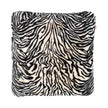 Premium Quality Cushion | New Zealand | Double sided Moccasin | 52x52 cm Zebra Print Black/Cream