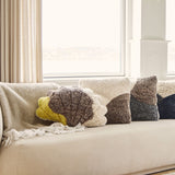 Shell Cushion Pattern | Medium | 35x50 cm | 42x58 cm | 75x54 cm Yellow/Taupe/Pearl
