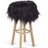 Theo Bar Stool + Cover | Oak Legs | Icelandic Sheepskin Blacky
