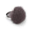 Ring Pom Pom Dark Grey