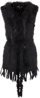 Anna Vest with Tassels Black