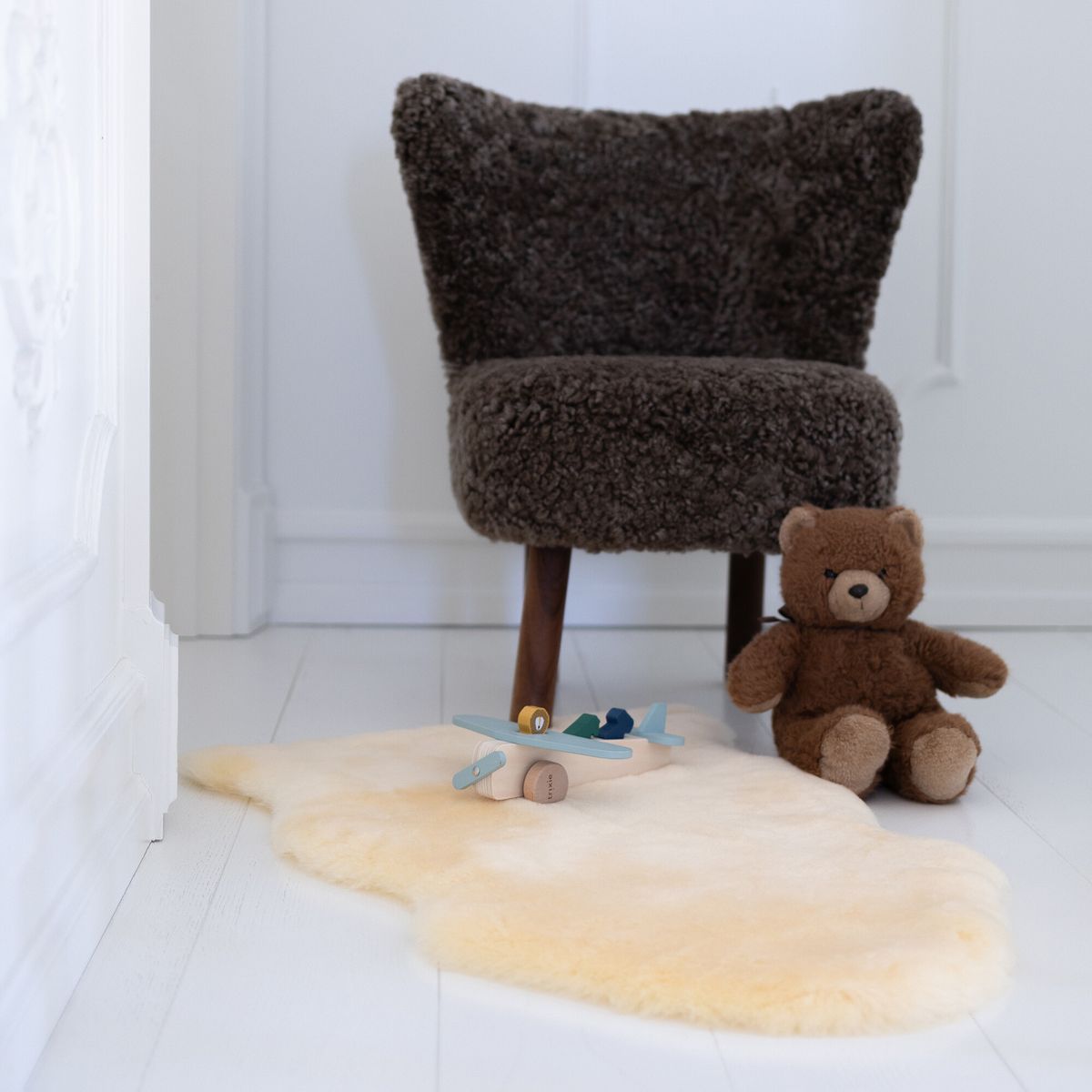 Baby Sheepskin | Short Wool | New Zealand | approx. 95x50 cm Cream