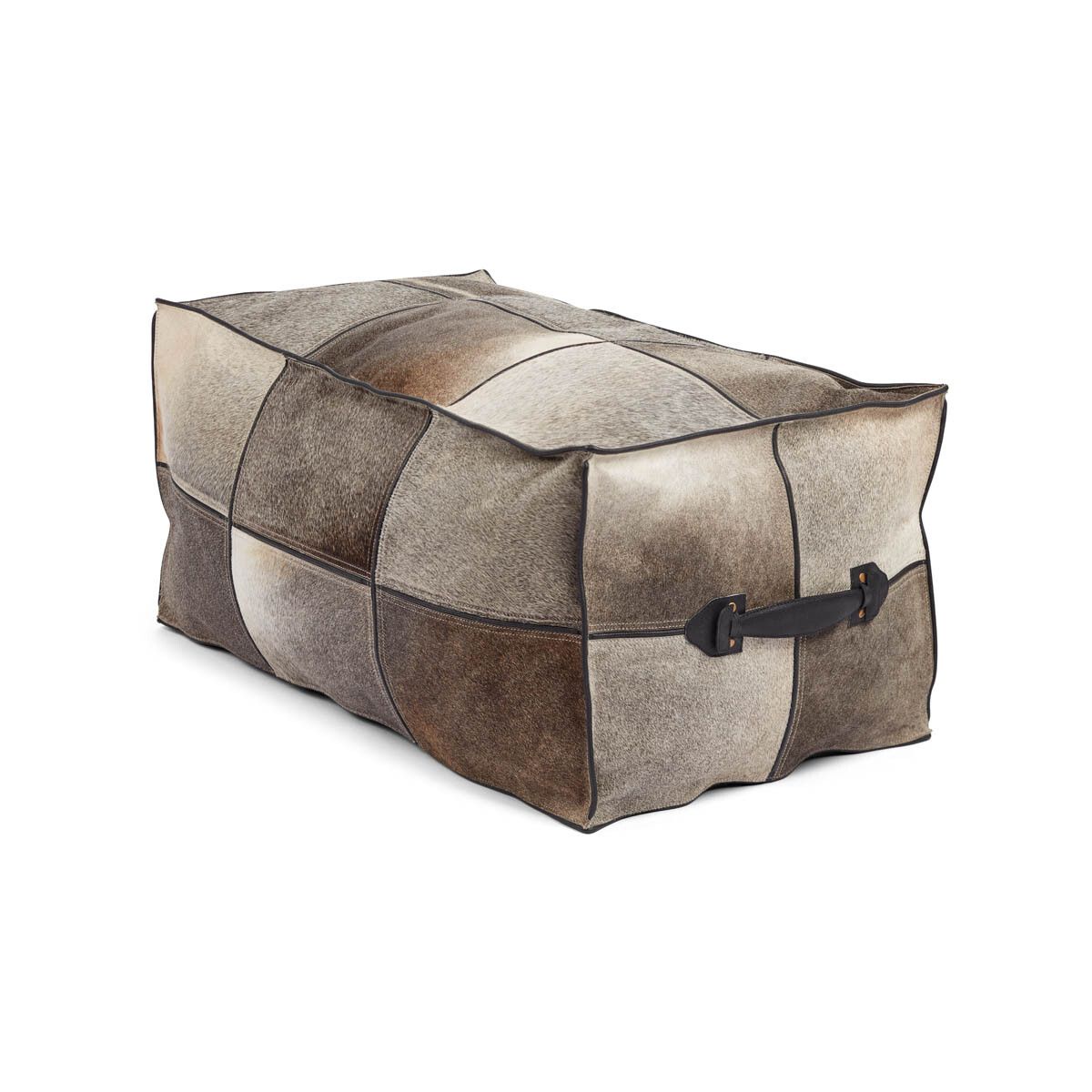 Calf Leather Pouf | Long | 45x82x38