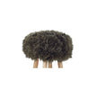 New Zealand Sheepskin Stool Cover | Ø35xH17 cm Hedge Green