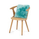 Sheepskin Cushion | Long Wool | New Zealand | 40x40 cm Turquoise