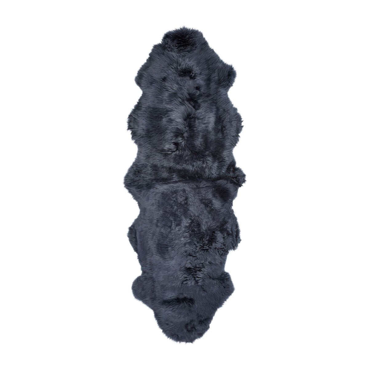 Premium Quality | Double New Zealand Sheepskin | Long Wool | Rug 180 cm Navy