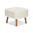 Emil Foot Rest | Short Wool Ivory