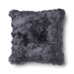 Alpaca Cushion | Long Wool Steel