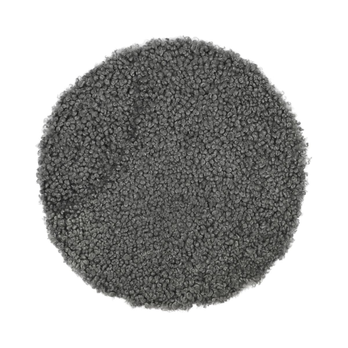 Short Wool Seat Cover | New Zealand | Ø34 cm Scandinavia Light Grey
