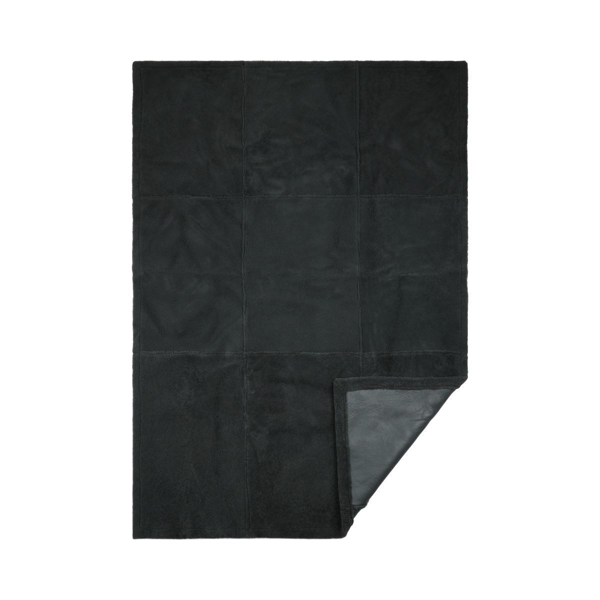Addison Throw | Double Face Sheepskin | Short Wool Blue Grey