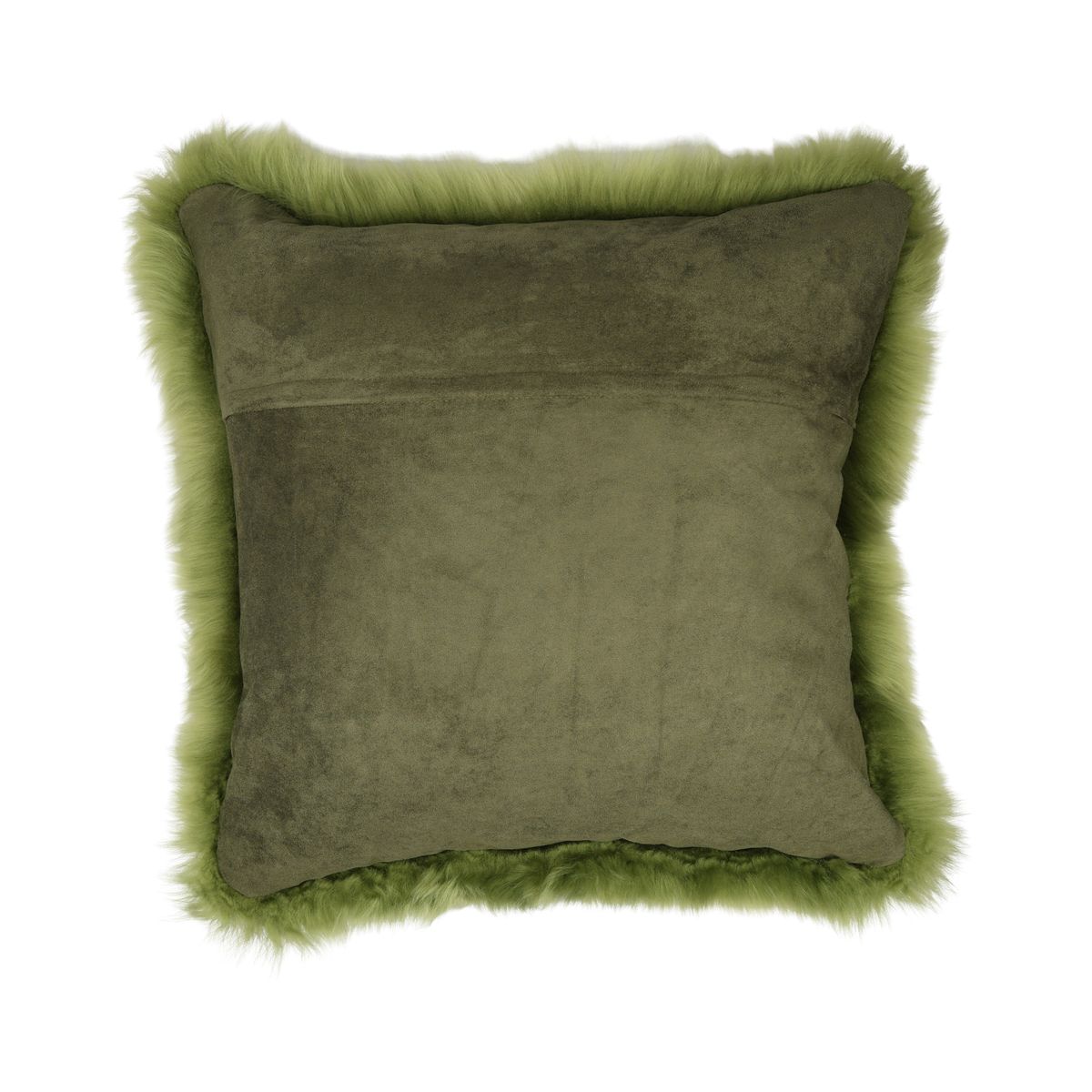 Sheepskin Cushion | Long Wool | New Zealand | 50x50 cm Green
