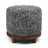Simon Stool | Short Wool | D46xH42 cm Graphite