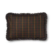 Wool Cushion Rectangular | Doublesided | Short Wool trim | 34x52 cm Kilberry Fir-D. Green/Capp.i