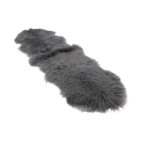 Double Tibetan Sheepskin | 150 x 55 cm Steel