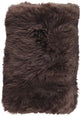 Long-Wool Sheepskin Cushion | 40x60 cm Chocolate