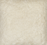 Short Wool Curly Sheepskin Shell Design Rug | 210x150 cm Ivory