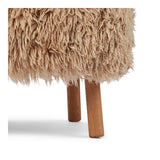 Emil Foot Rest | Long Wool Honey