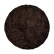 Long Wool Sheepskin Design Rug | Ø140 cm Cappuccino