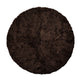 Short Wool Curly Sheepskin Design Rug | ø180 cm Cappuccino